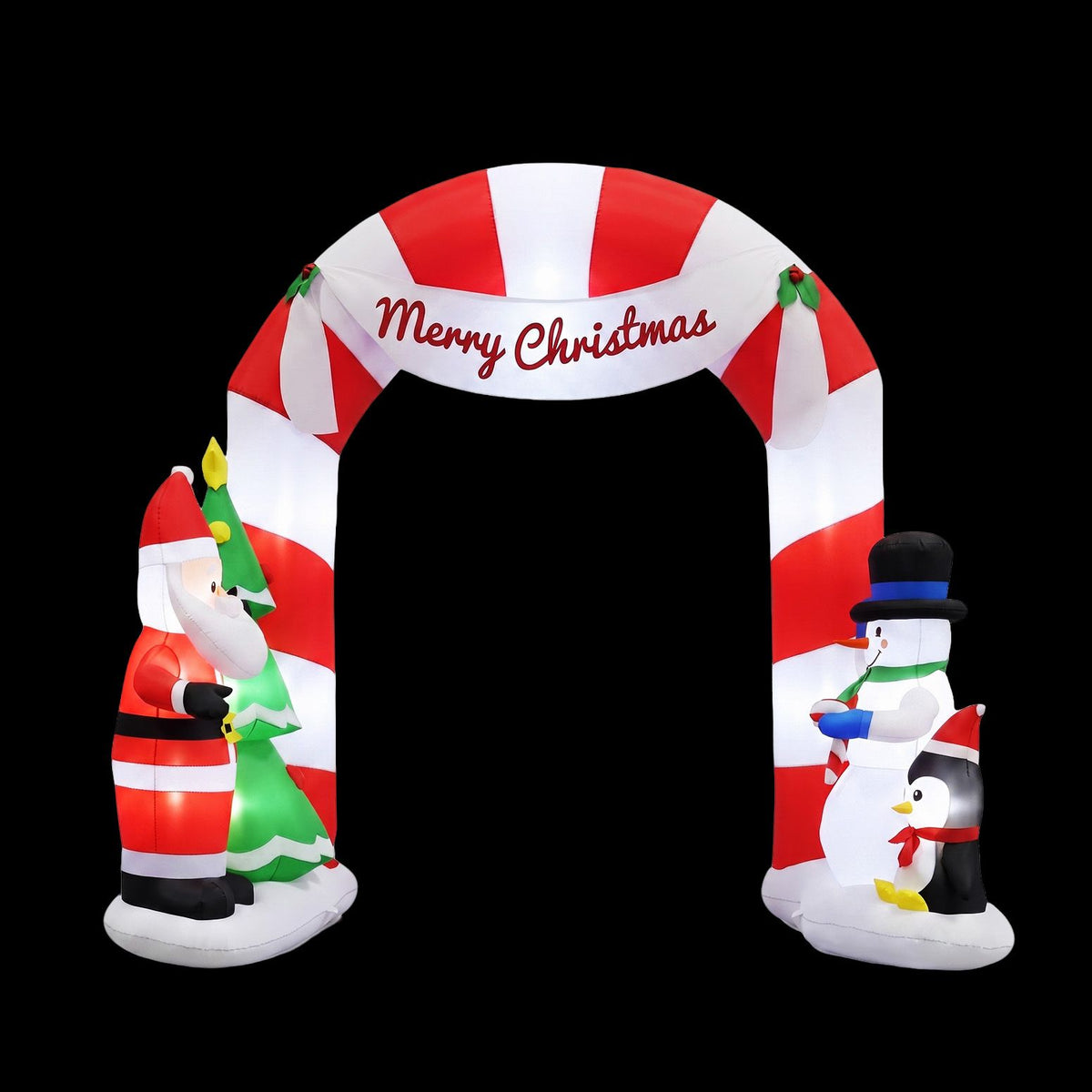 Christmas Inflatable Archway 3M with Santa Xmas Decor LED