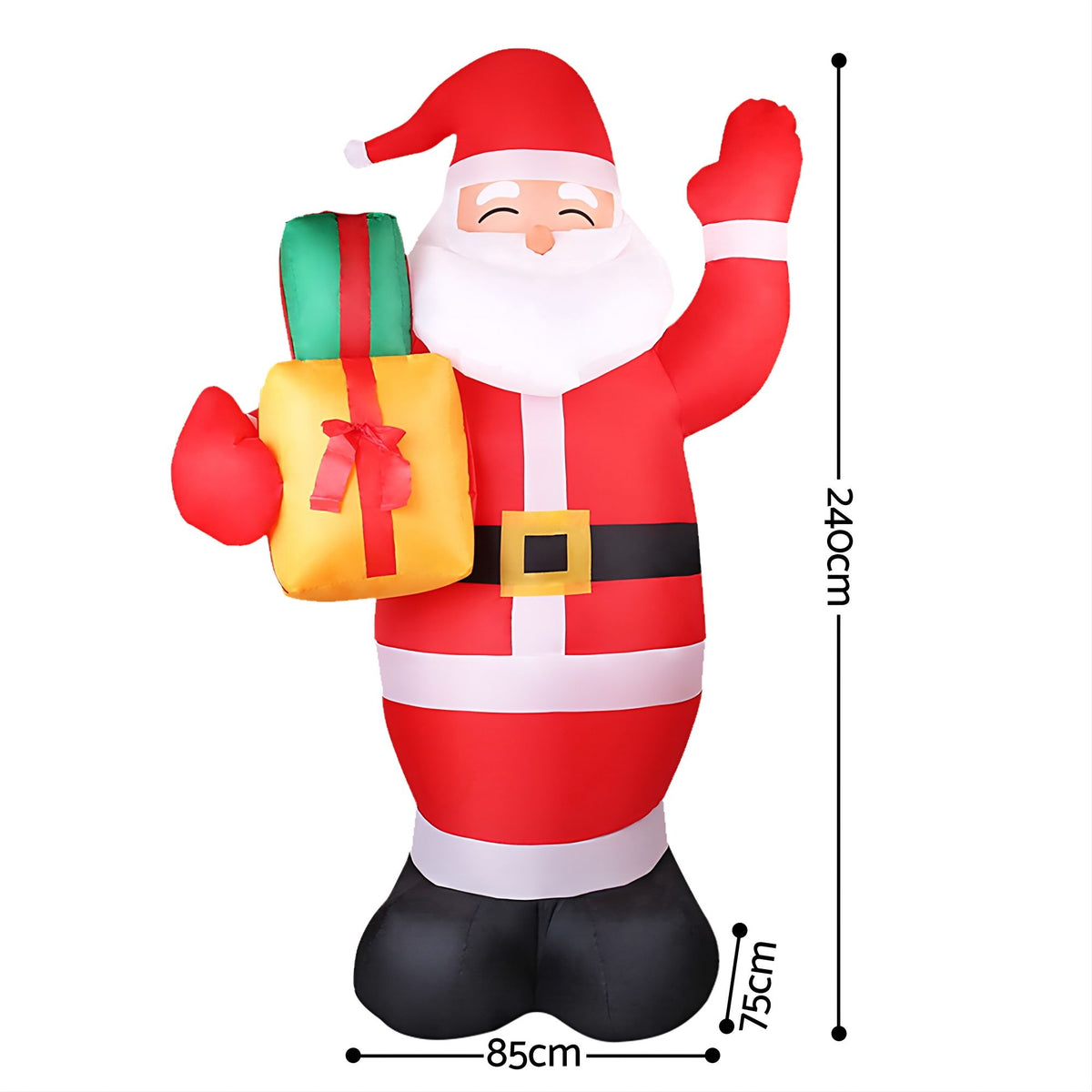 Christmas Inflatable Santa 2.4M - Xmas Light Decor LED Airpower
