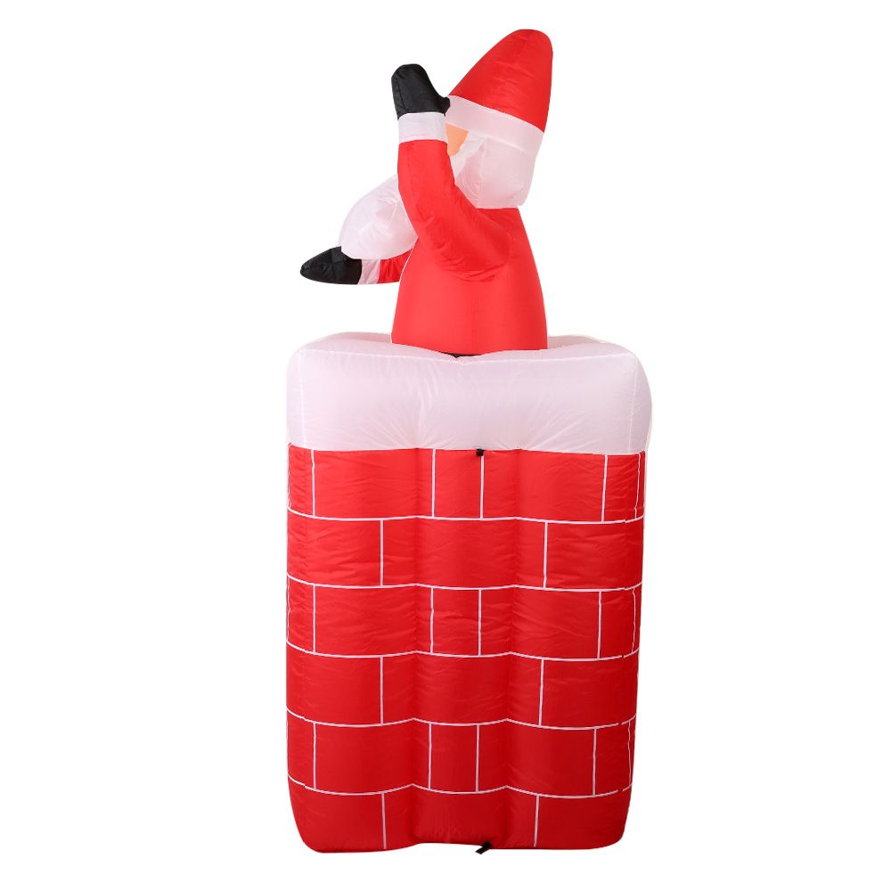 Christmas Inflatable Archway with Santa - 1.8M Xmas Decor LED