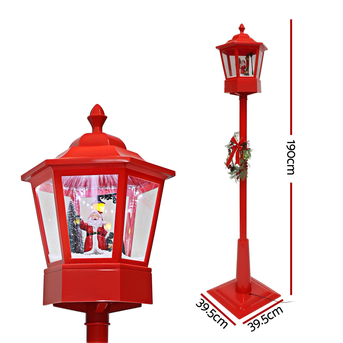 Christmas Lights 180cm Post Lamp 18 LED Fairy Light Decorations