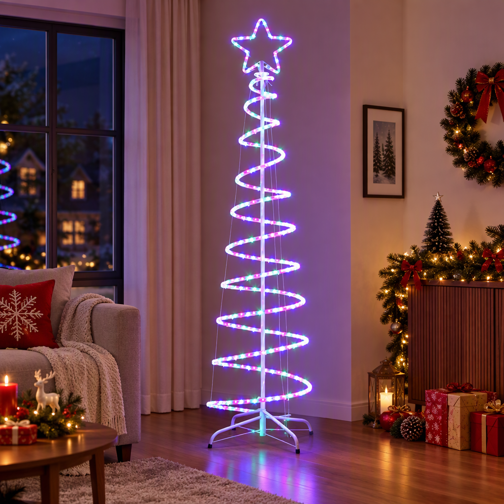 Christmas LED Motif Light Tree 1.88M Waterproof Colourful