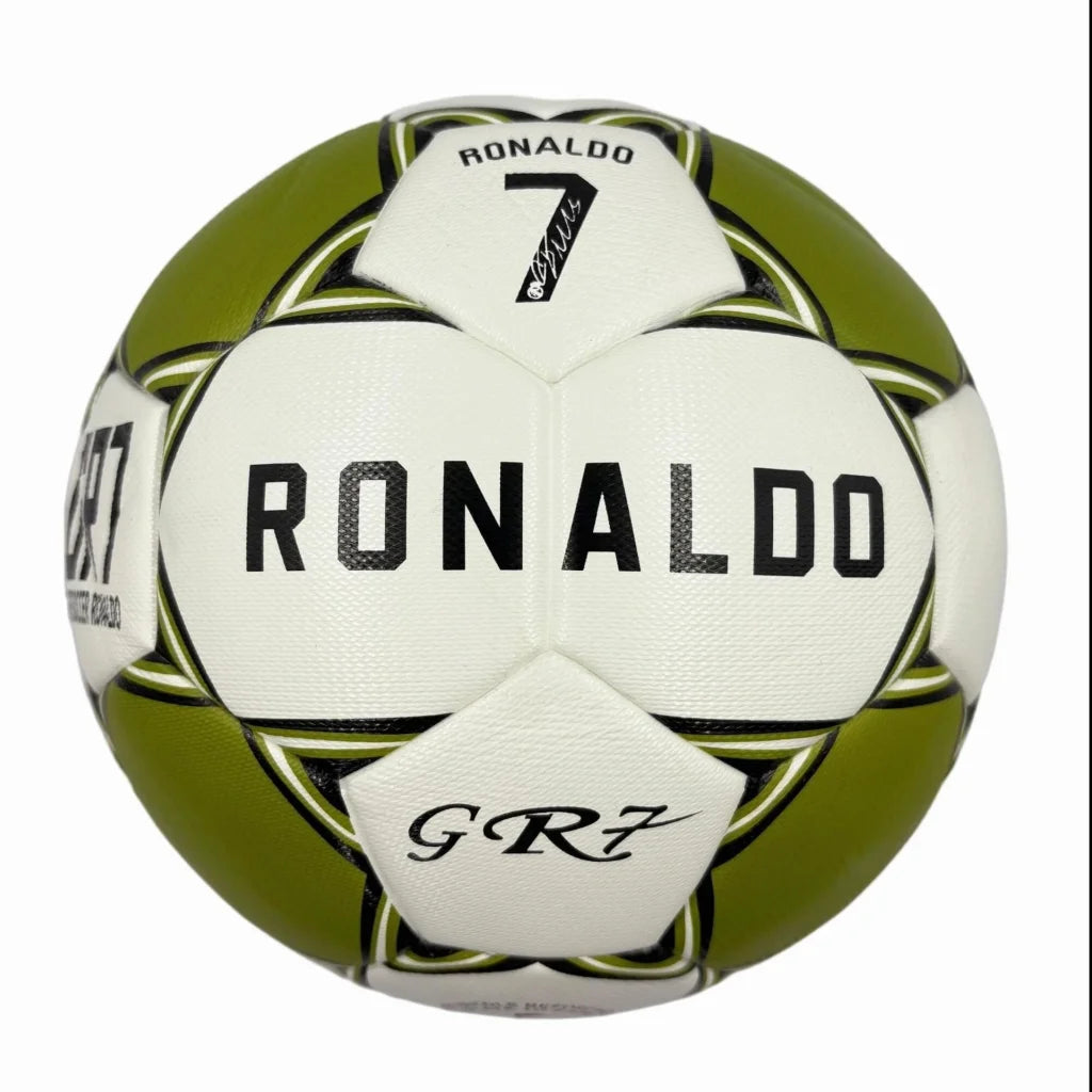 A local gold color matching size5 football PU fitting