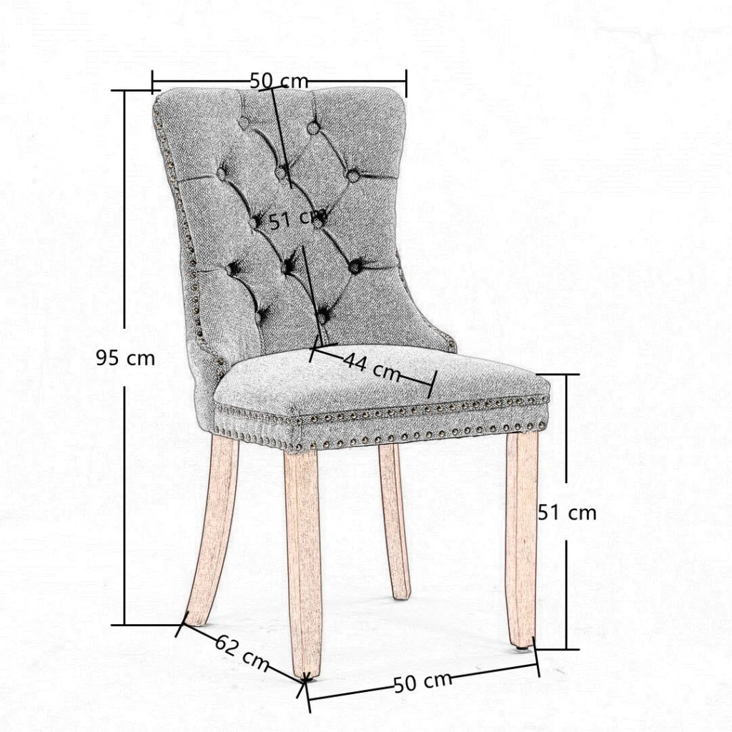 AADEN Modern Elegant Button-Tufted Upholstered Fabric