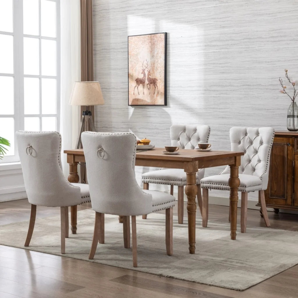 AADEN Modern Elegant Button-Tufted Upholstered Fabric