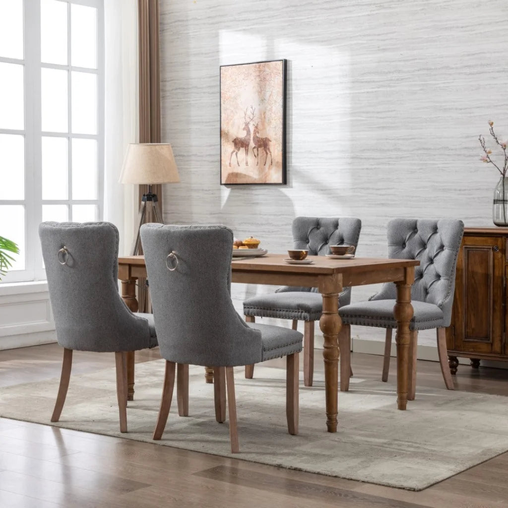 AADEN Modern Elegant Button-Tufted Upholstered Fabric