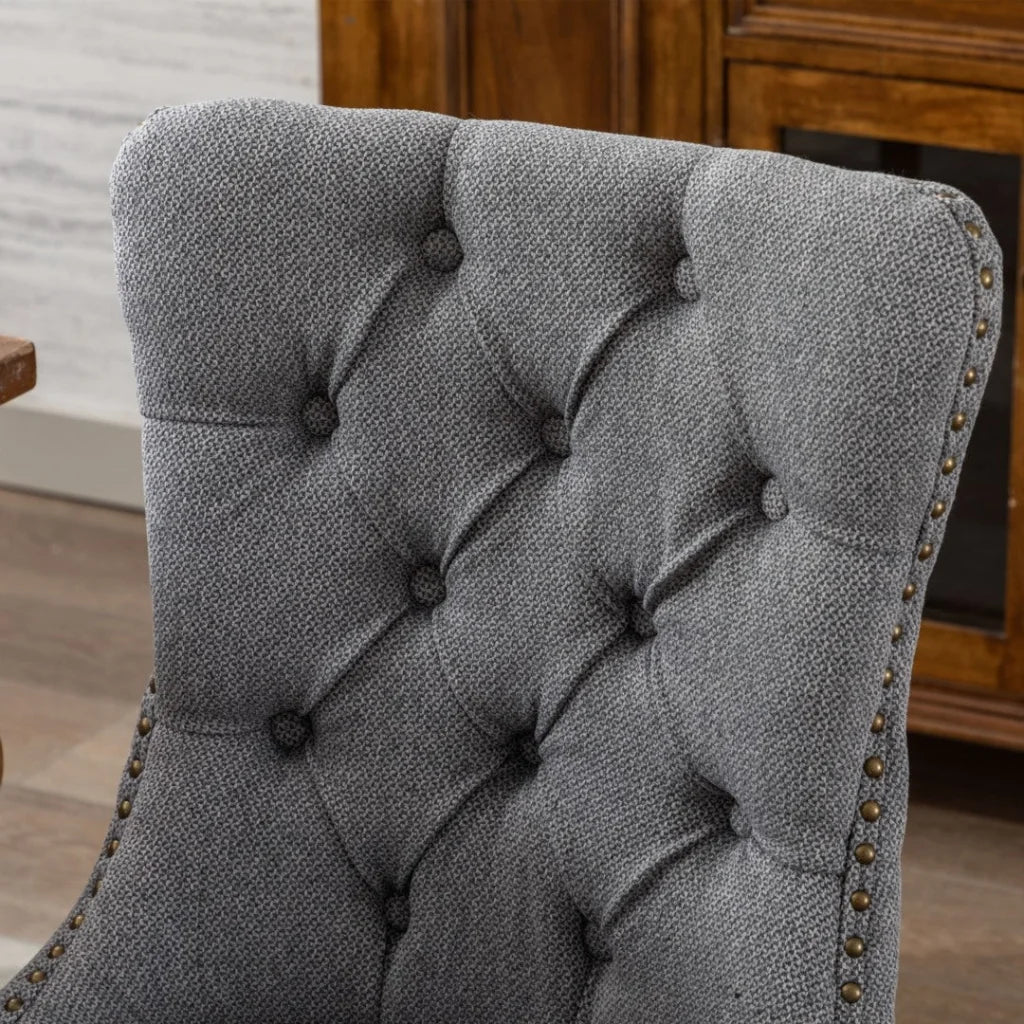 AADEN Modern Elegant Button-Tufted Upholstered Fabric