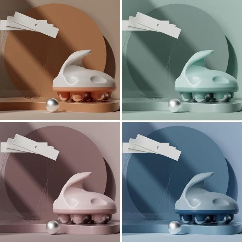 Abdominal Ball Meridian Massager Pink Steel Ball Calf