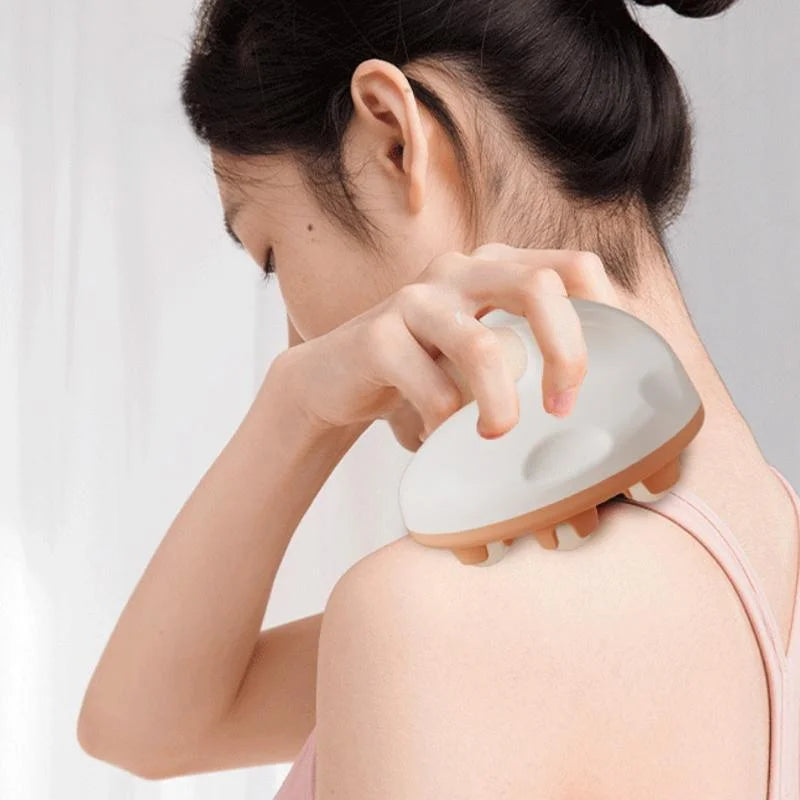 Abdominal Ball Meridian Massager Pink Steel Ball Calf