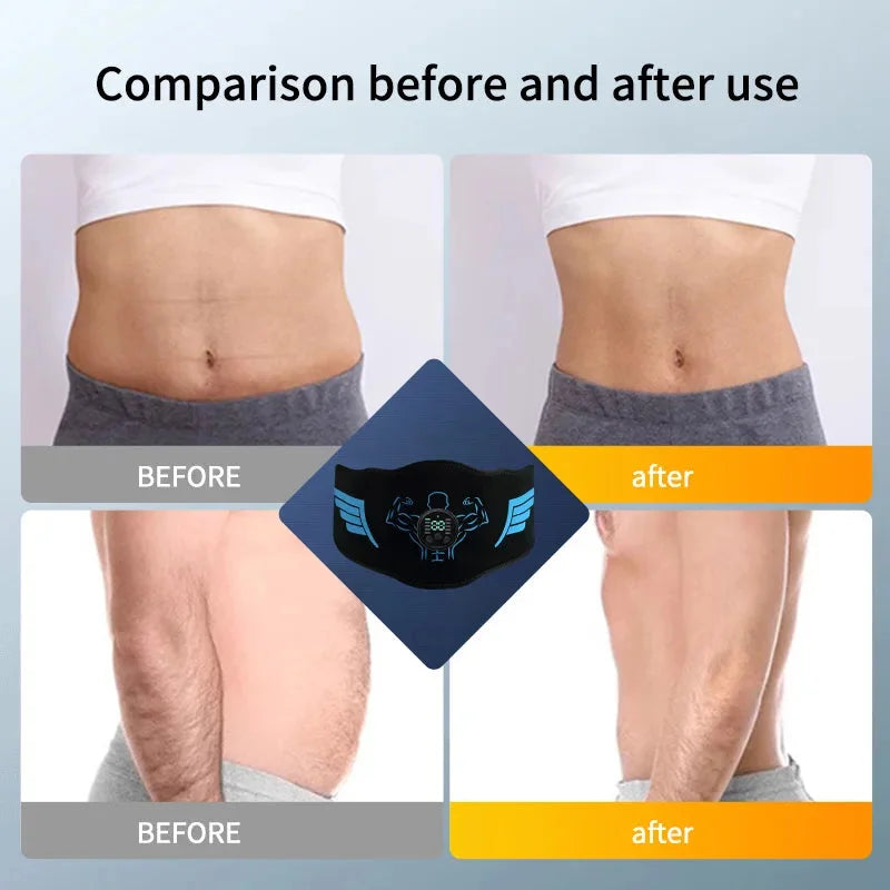 Abdominal Toning Belt Muscle Stimulator with Metal Sheet
