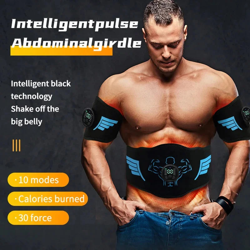 Abdominal Toning Belt Muscle Stimulator with Metal Sheet