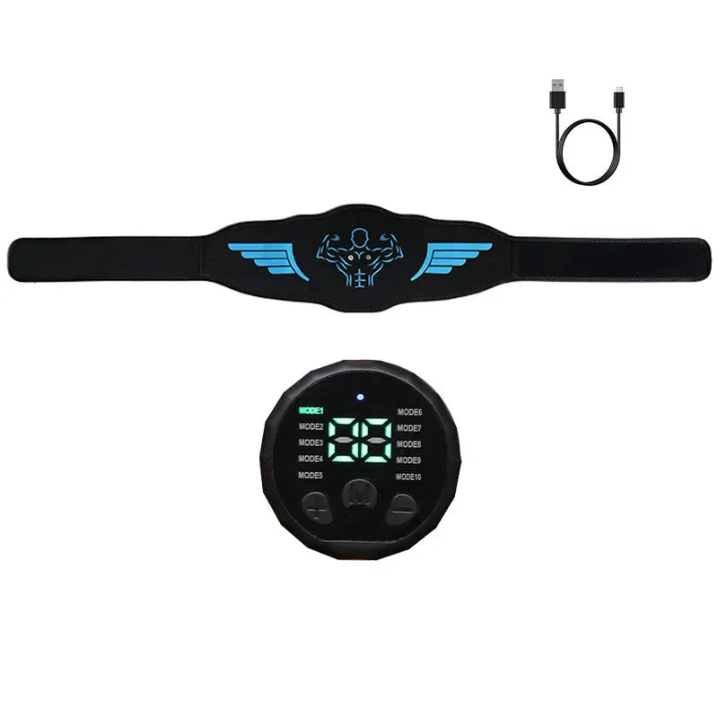 Abdominal Toning Belt Muscle Stimulator with Metal Sheet