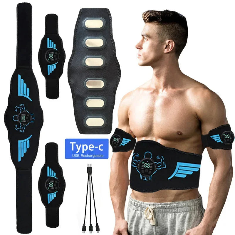Abdominal Toning Belt Muscle Stimulator with Metal Sheet
