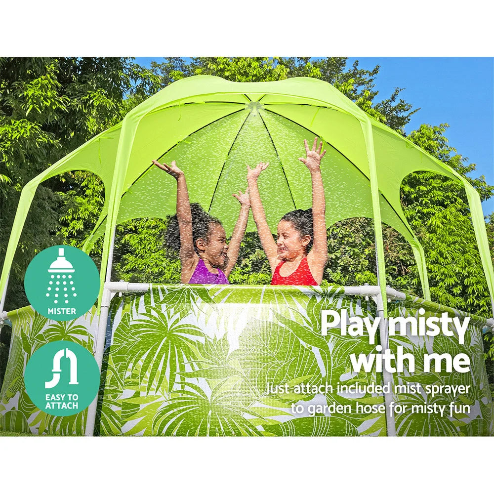 Above Ground Swimming Pool with Mist Shade - Pool &