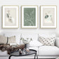 Abstract Body and Leaves Wall Art - 3 Sets Gold Frame