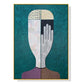 Abstract Man Wall Art - Gold Frame Canvas 50cm x 70cm