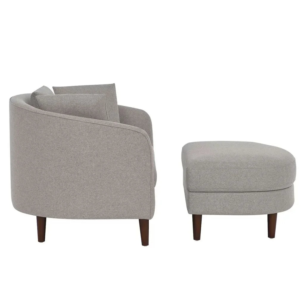 Accent Chair with Storage Ottoman - Furniture > Bar Stools