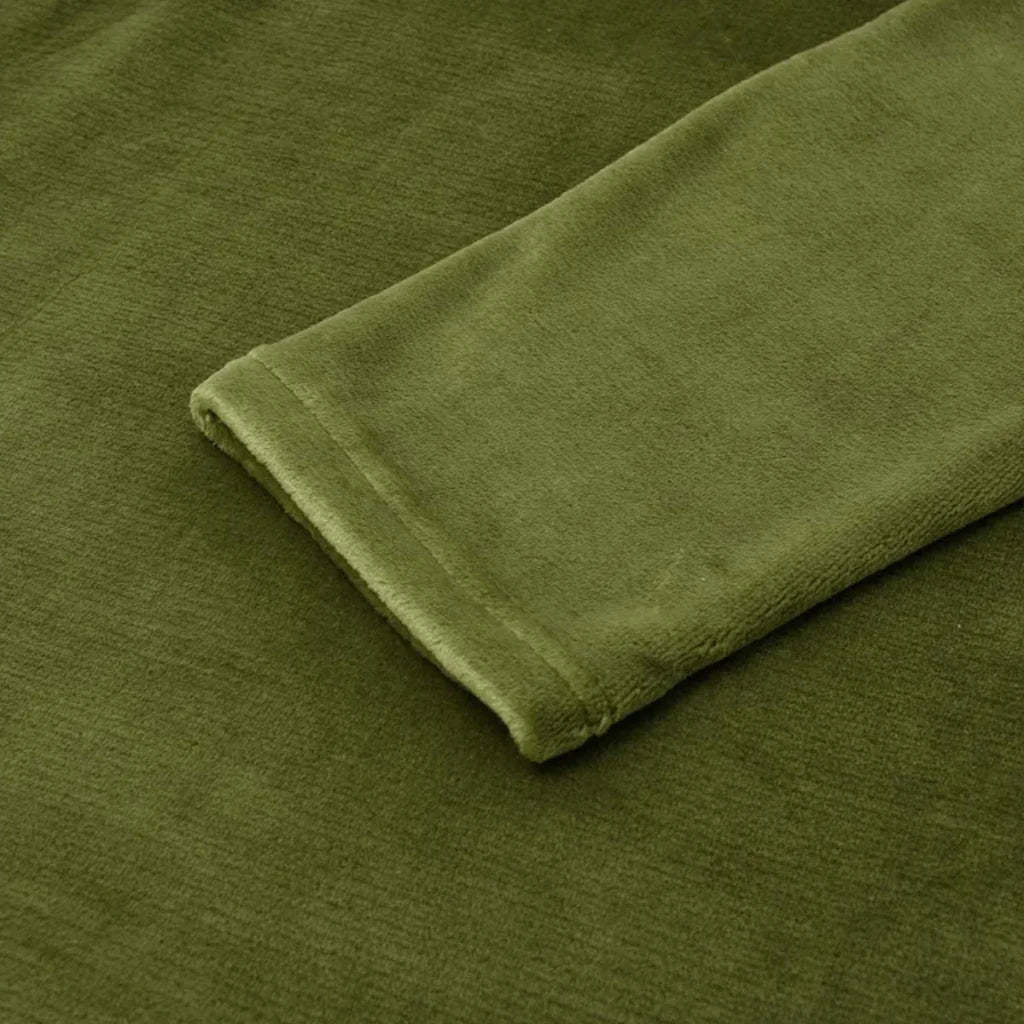Accessorize Moss Green Super Soft Hooded Blanket