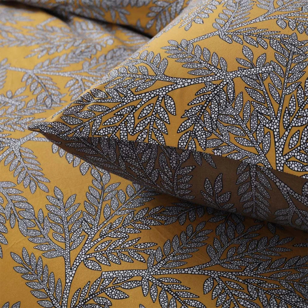 Accessorize Quilt Cover Set Clove Washed Cotton Printed