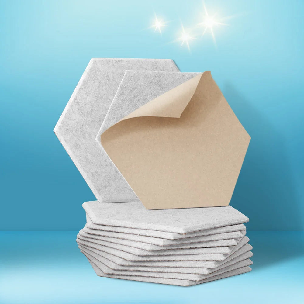 Acoustic Foam 12PCS 35x30x0.9cm Soundproof Absorption Panel