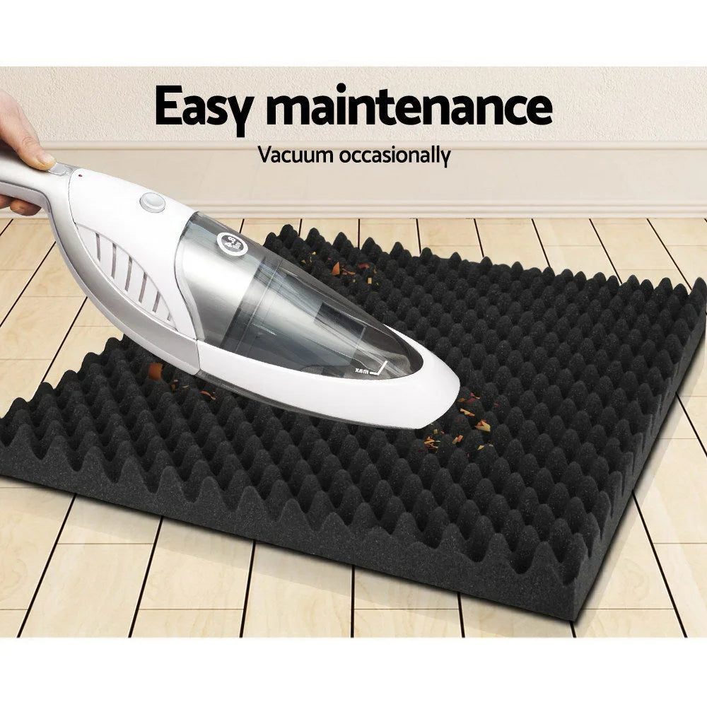 Acoustic Foam Panels (20pcs) 50×50cm Sound Absorption Black