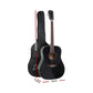 Acoustic Guitar ALPHA 41 Inch Wooden Black musical