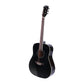 Acoustic Guitar ALPHA 41 Inch Wooden Black musical instrument