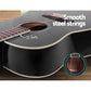 Acoustic Guitar ALPHA 41 Inch Wooden Black - Musical