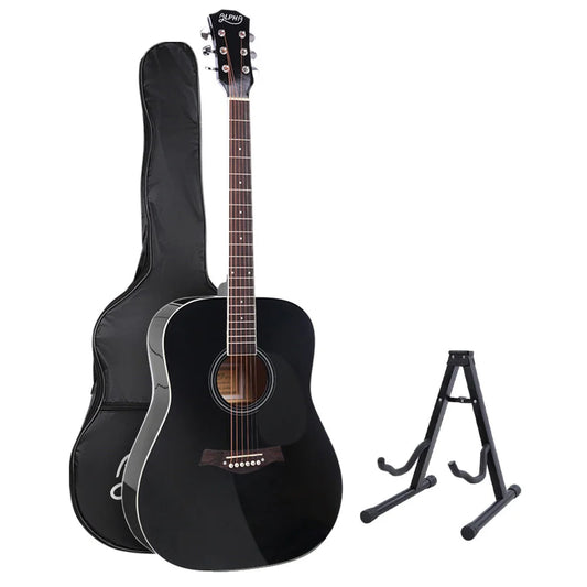 Acoustic Guitar ALPHA 41 Inch Wooden with Accessories set
