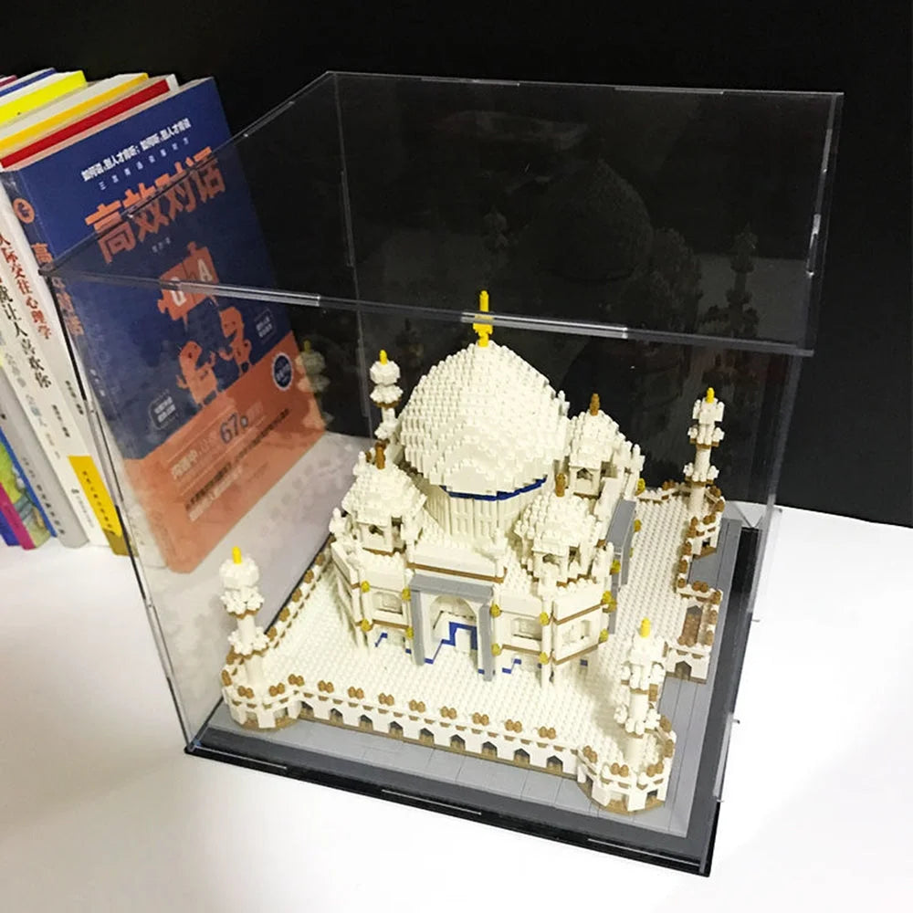 Acrylic display case with useful parts and product scale
