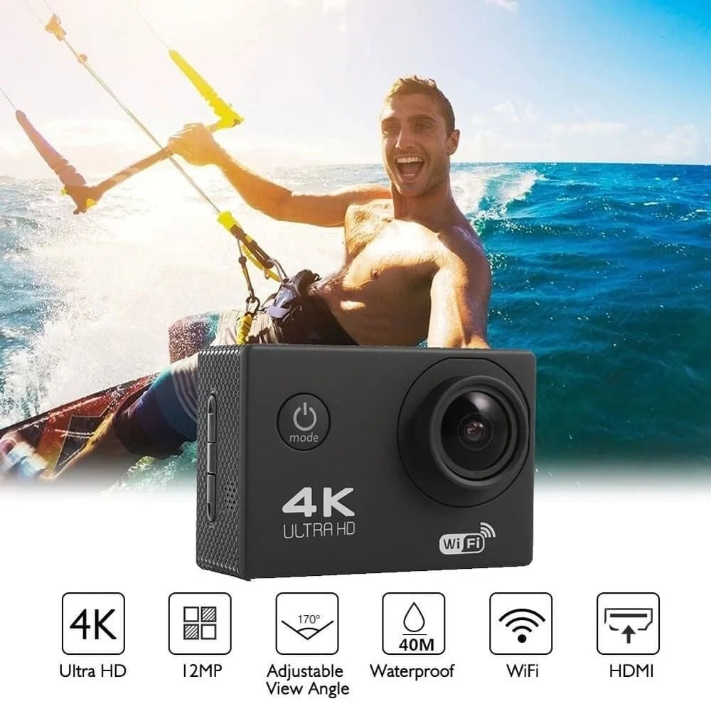 Action Camera 4K WiFi Sports DV Cam - BDI New - Photography
