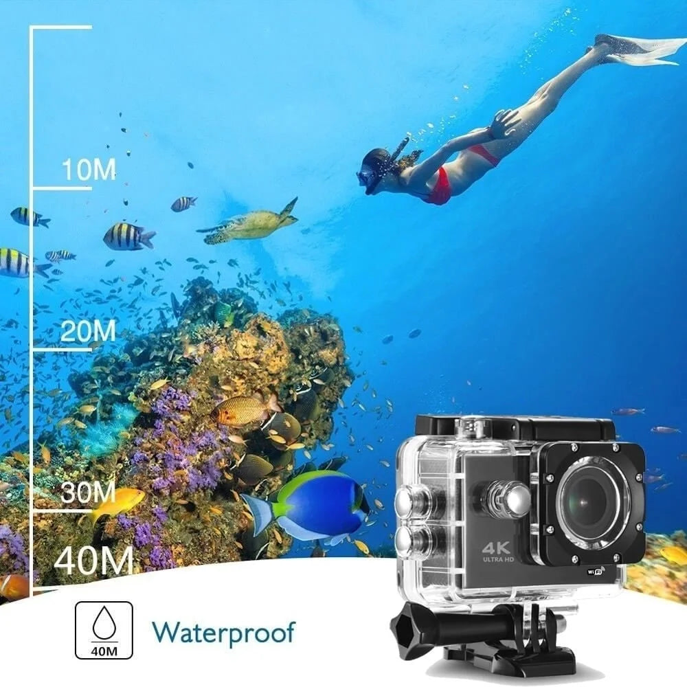 Action Camera 4K WiFi Sports DV Cam - BDI New - Photography