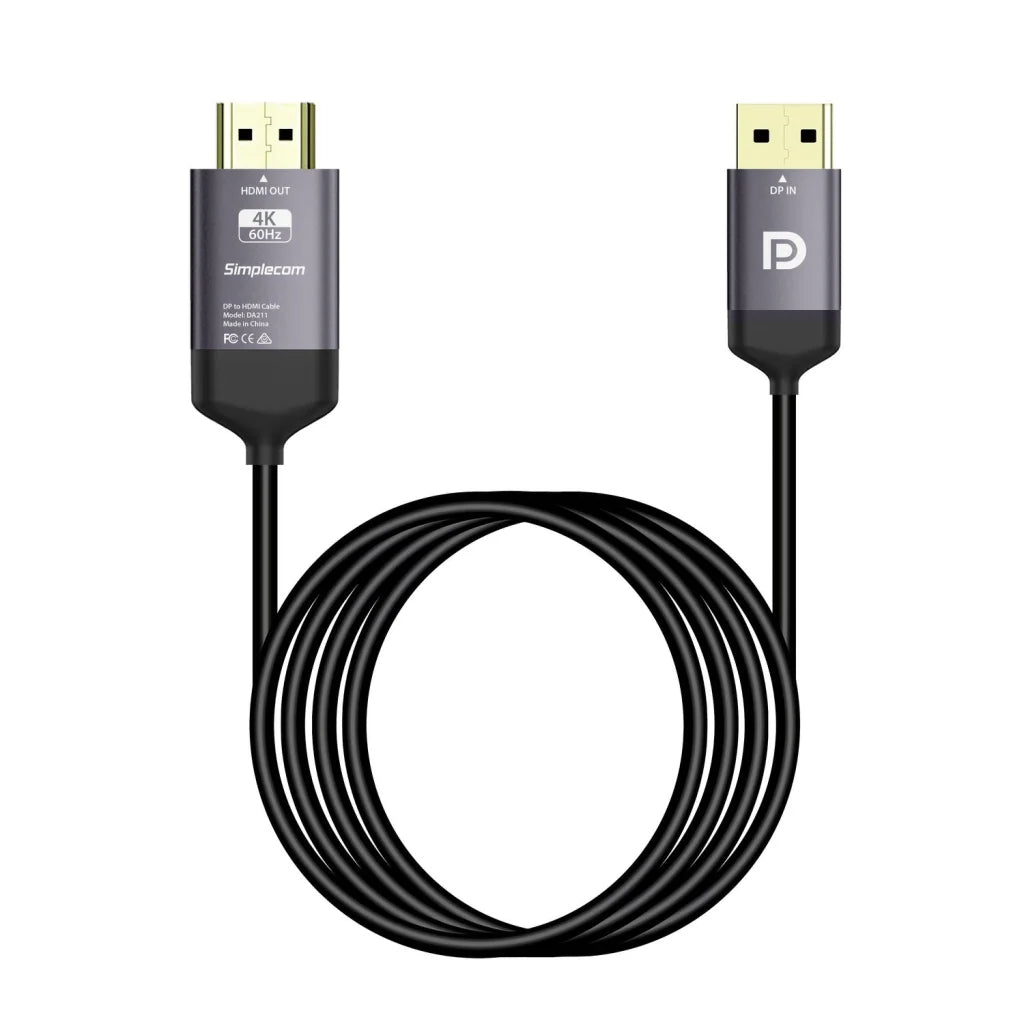 Active DisplayPort to HDMI 2.0 Cable DA211 2M 4K@60Hz