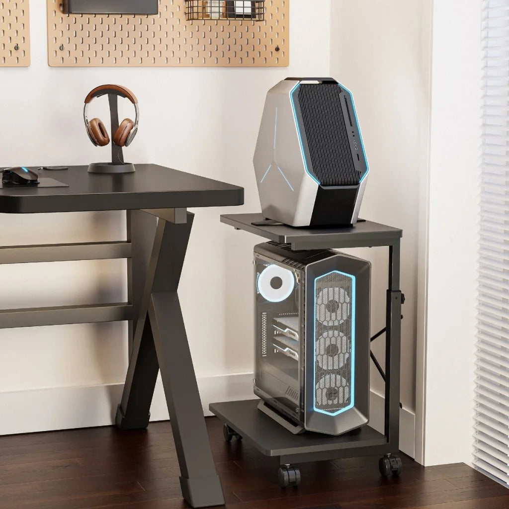 activiva Height Adjustable PC & Printer Storage Stand