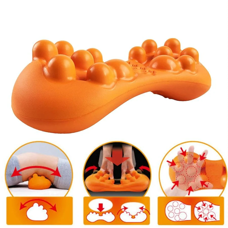 Acupressure Massager For Neck & Back Pain Relief - Health &