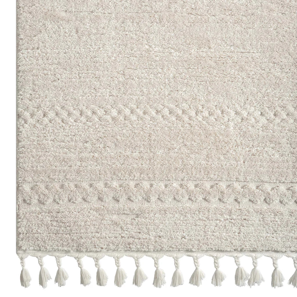 Addie Soft Pile Rug - Ivory - 160x230 - Home & Garden