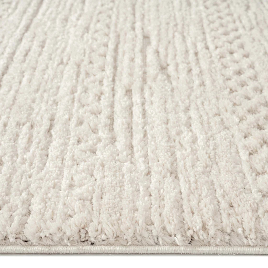 Addie Soft Pile Rug - Ivory - 200x290 - Home & Garden