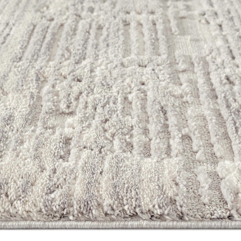 Addie Soft Pile Rug - Light Grey - 200x290 - Home & Garden
