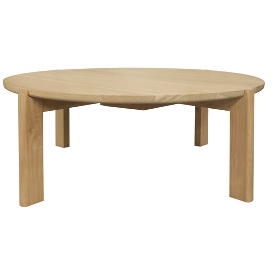 Adelle Round Coffee Table (Natural) - Furniture > Living