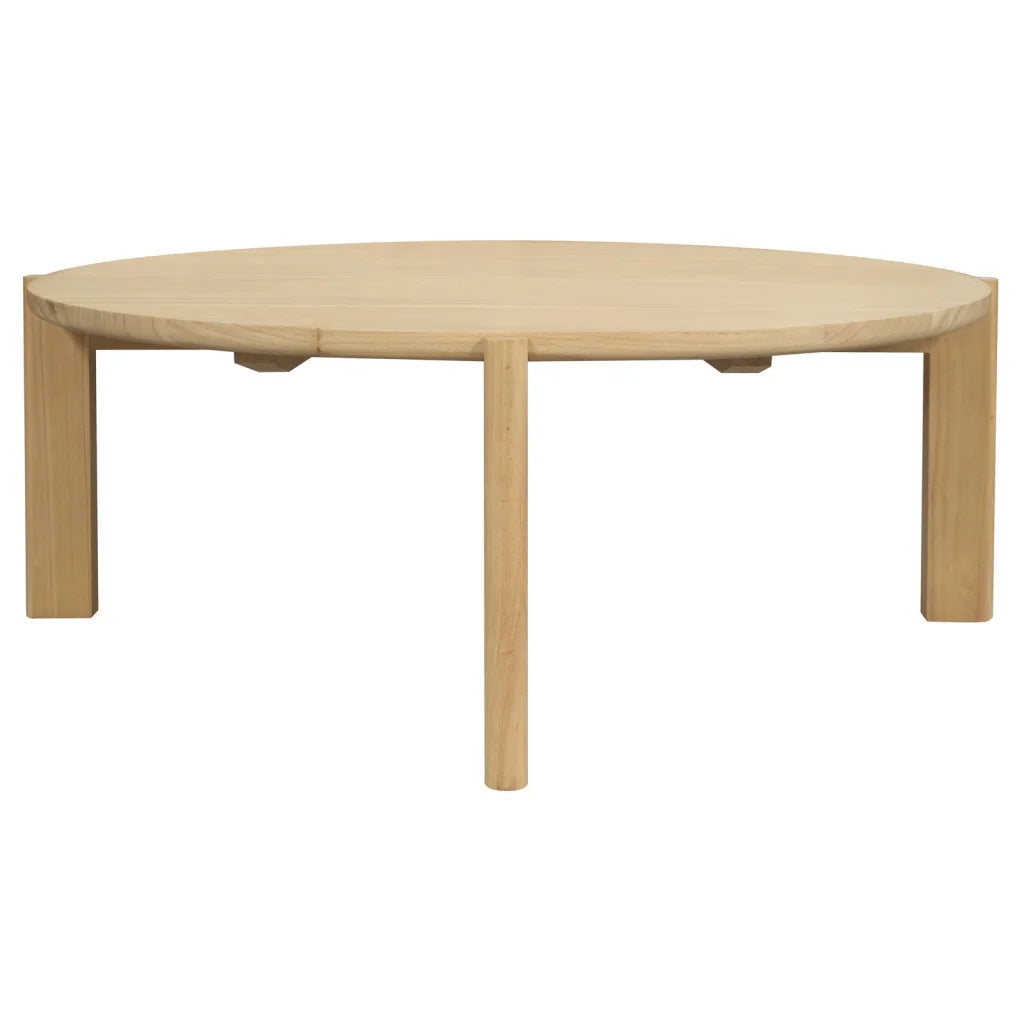 Adelle Round Coffee Table (Natural) - Furniture > Living