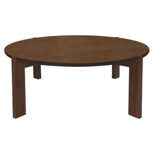 Adelle Round Coffee Table (Walnut) - Furniture > Living