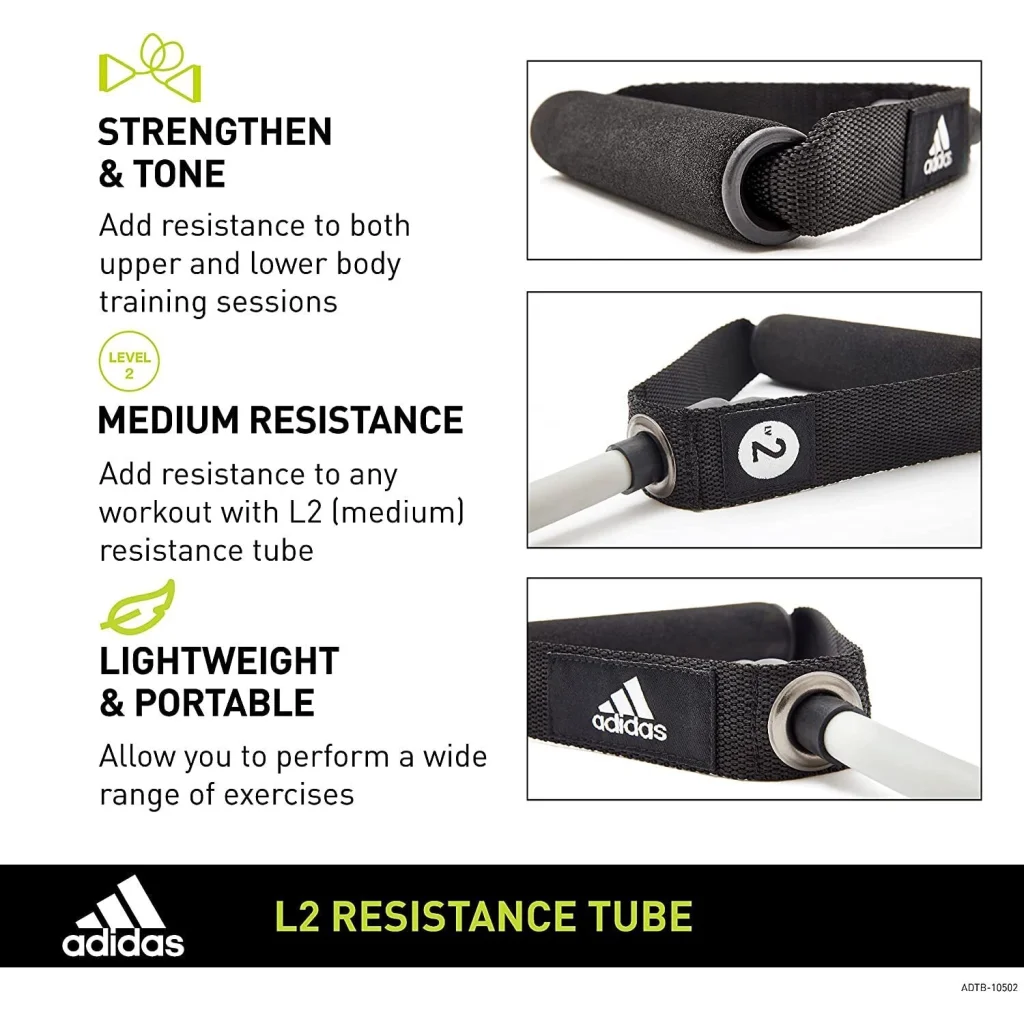 Adidas Resistance Tube Level 2 Band Elastic Yoga Fitness