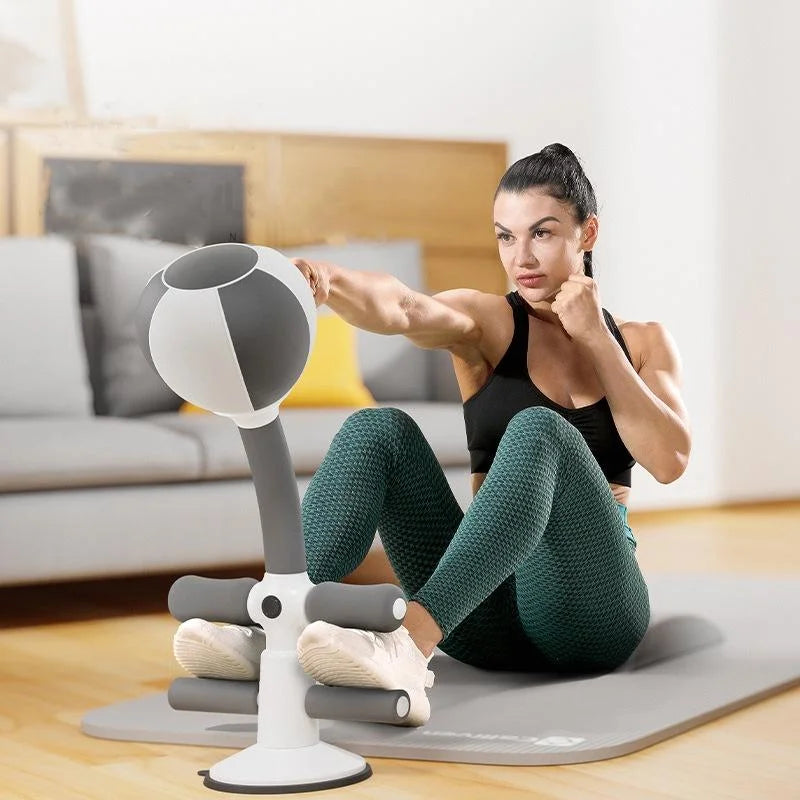 Adjustable 2-In-1 Sit-Up Boxing Ball Stand With Punching
