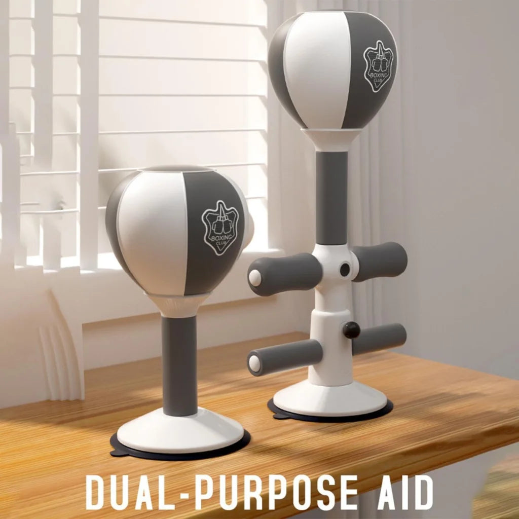 Adjustable 2-In-1 Sit-Up Boxing Ball Stand With Punching
