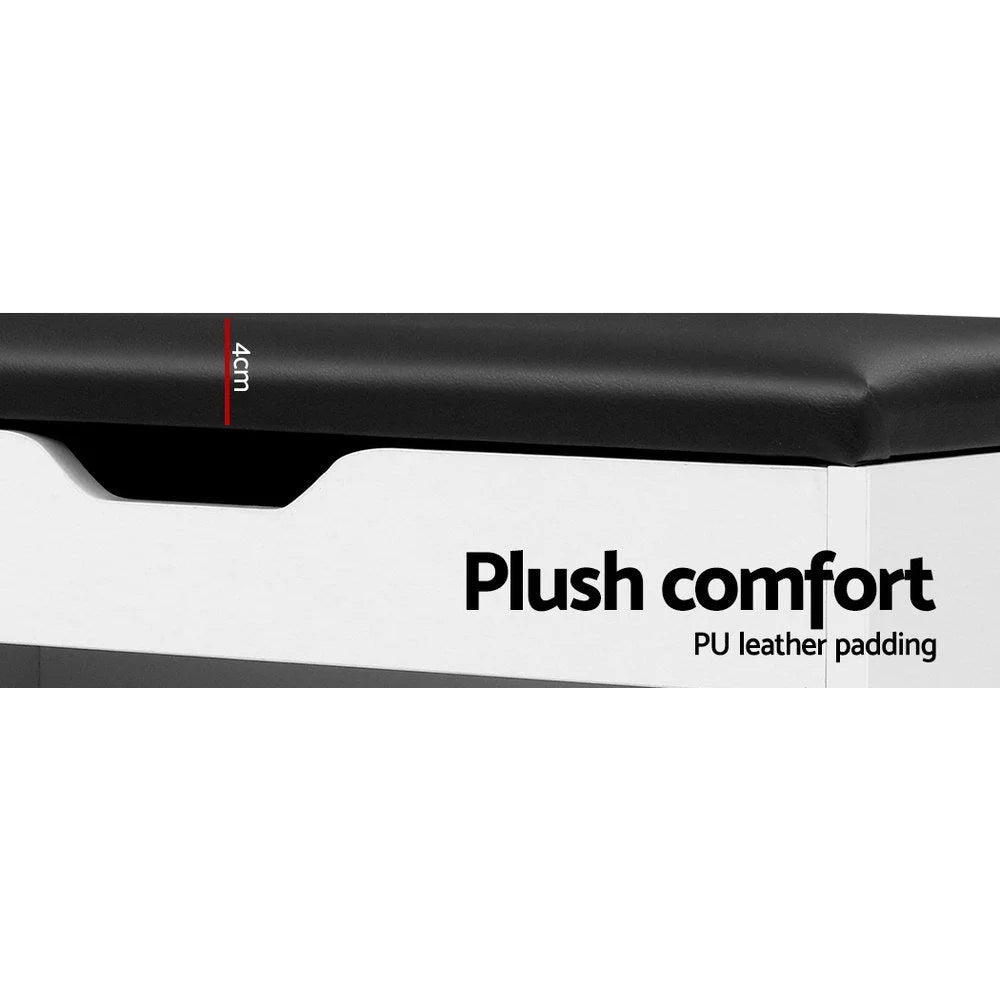 Adjustable 3-Tier Storage Cupboard - White - Living Room