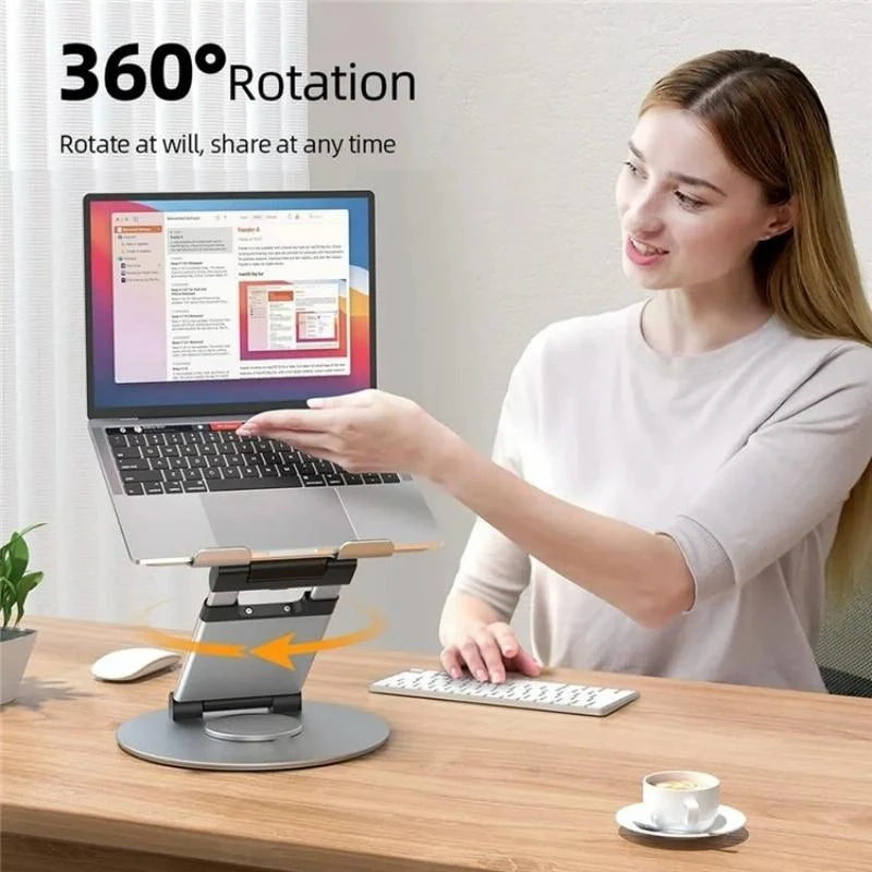 Adjustable 360 Degree Rotating Laptop Stand for 10-17 Inch
