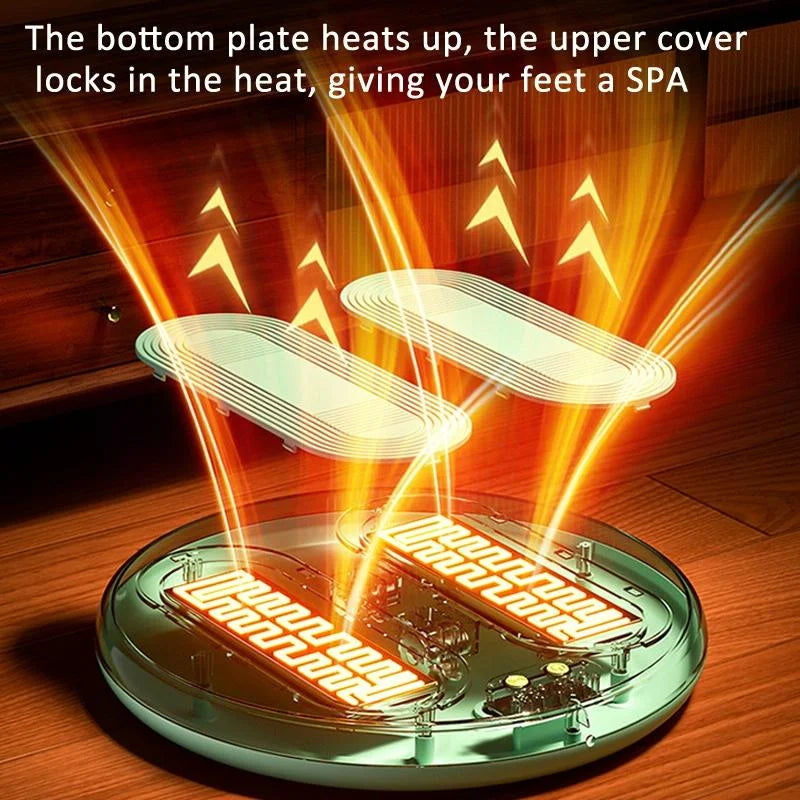 Adjustable 5V Usb Foot Massager Warmer 3 Temp & Vibration