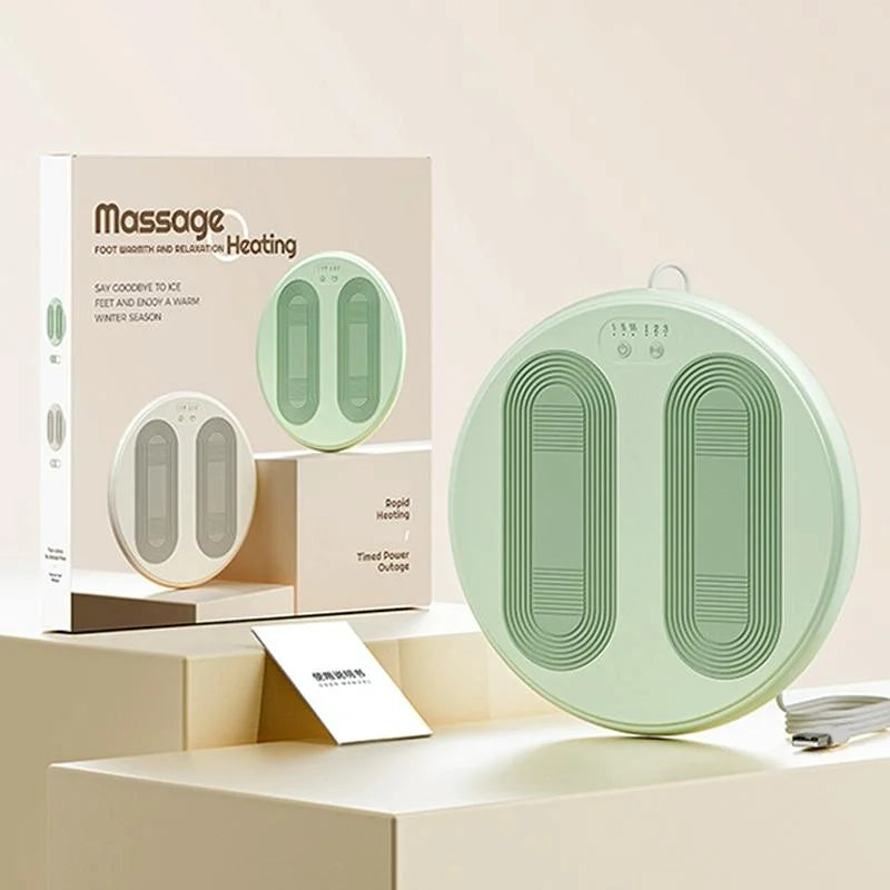 Adjustable 5V Usb Foot Massager Warmer 3 Temp & Vibration