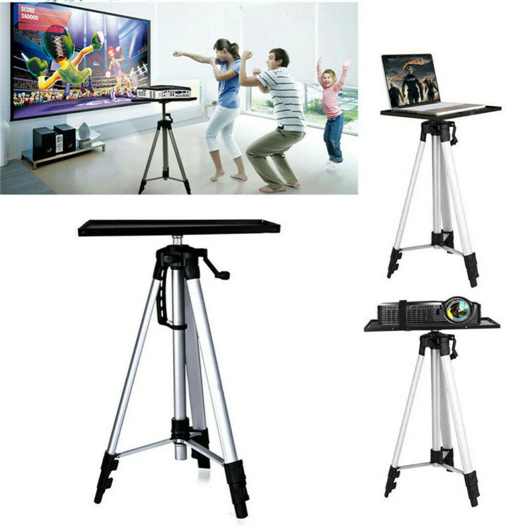 Adjustable Aluminium Laptop Projector Tripod Stand 52-140cm