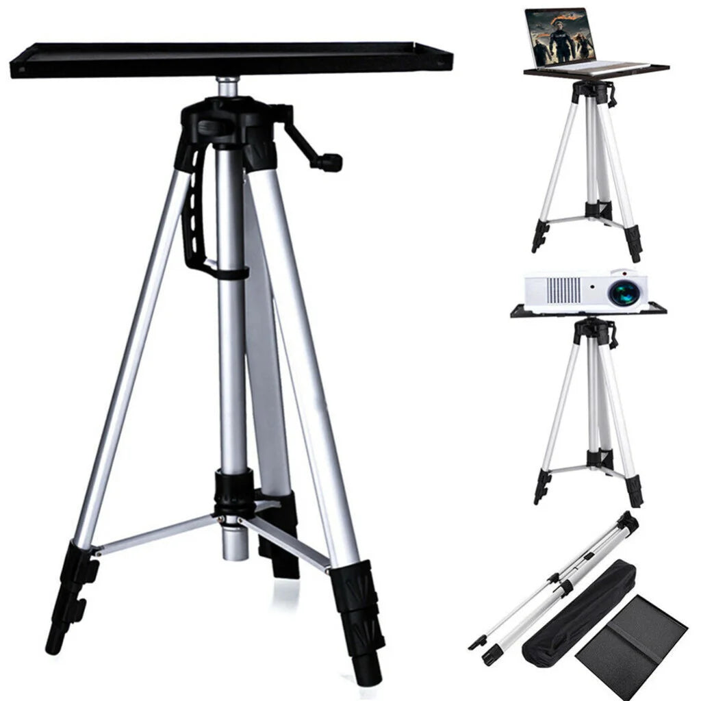 Adjustable Aluminium Laptop Projector Tripod Stand 52-140cm
