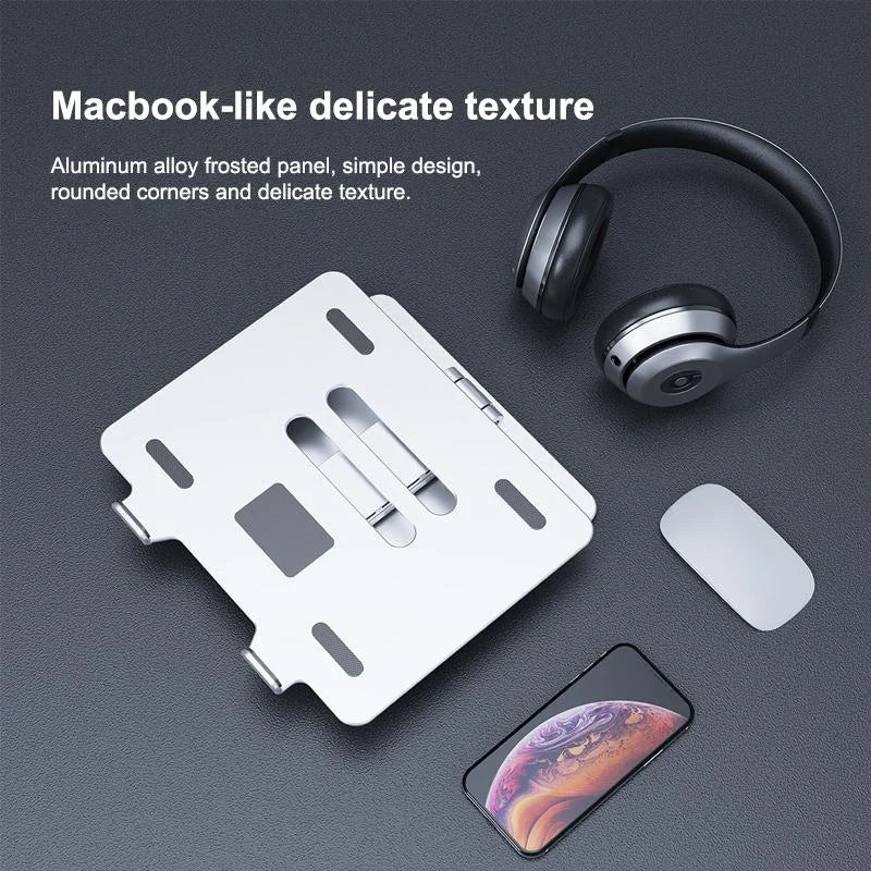 Adjustable Aluminum Laptop Stand - Multi-functional &